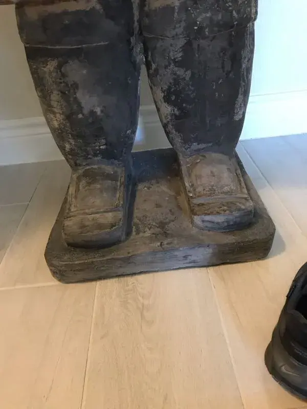 Fully restored statue