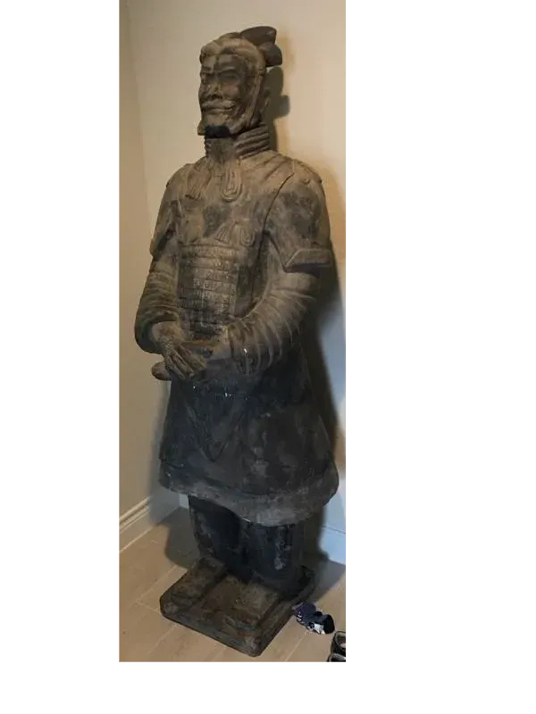 Statue before restoration